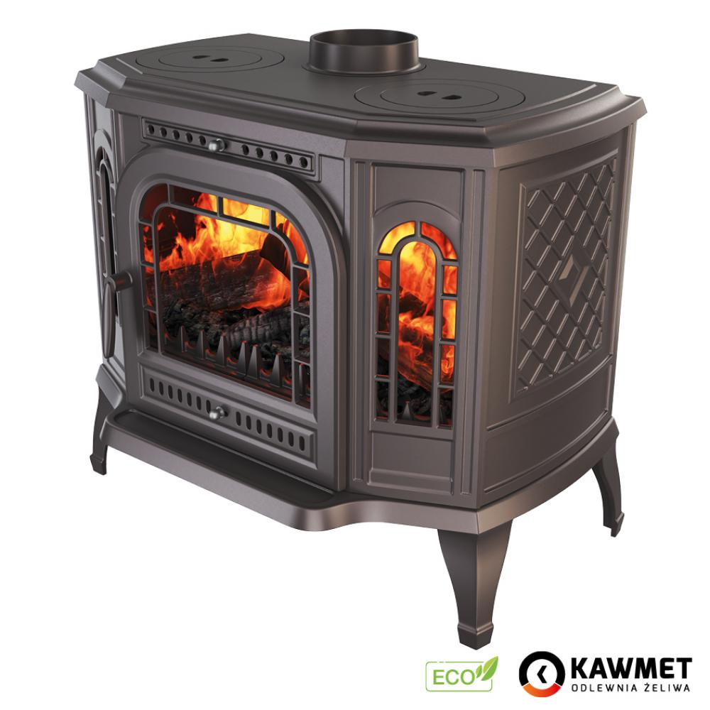 Чавунна камінна піч з варильною поверхнею KAWMET P7 (10.5 kW) CookTop LB ECO