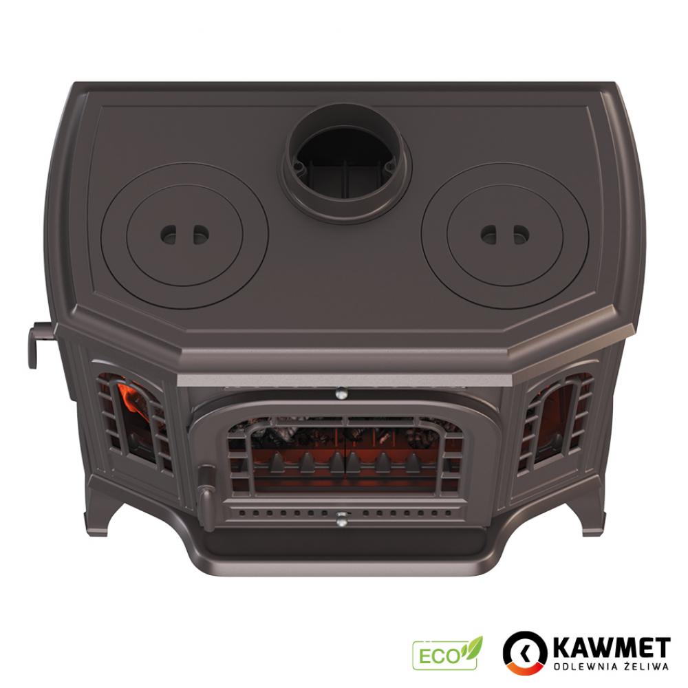 Чавунна камінна піч з варильною поверхнею KAWMET P7 (10.5 kW) CookTop LB ECO