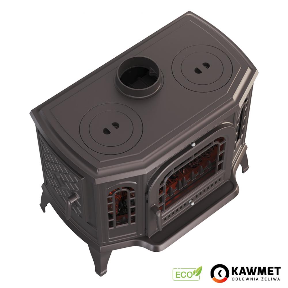 Чавунна камінна піч з варильною поверхнею KAWMET P7 (10.5 kW) CookTop LB ECO
