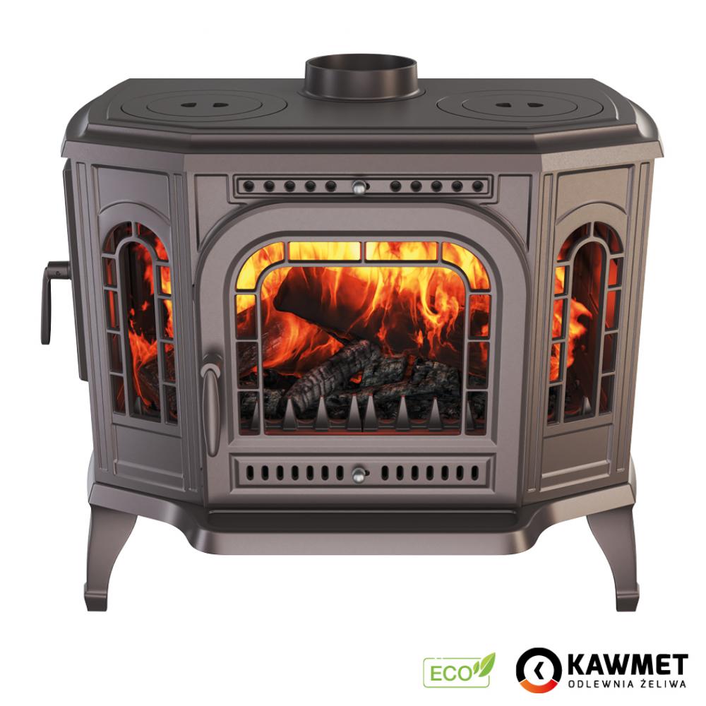Чавунна камінна піч з варильною поверхнею KAWMET P7 (10.5 kW) CookTop LB ECO