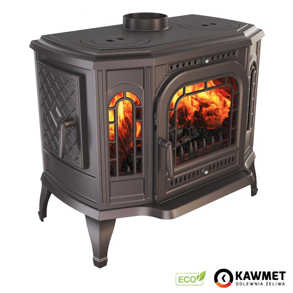 Чавунна камінна піч з варильною поверхнею KAWMET P7 (10.5 kW) CookTop LB ECO