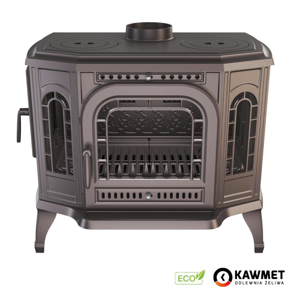 Чавунна камінна піч з варильною поверхнею KAWMET P7 (10.5 kW) CookTop LB ECO