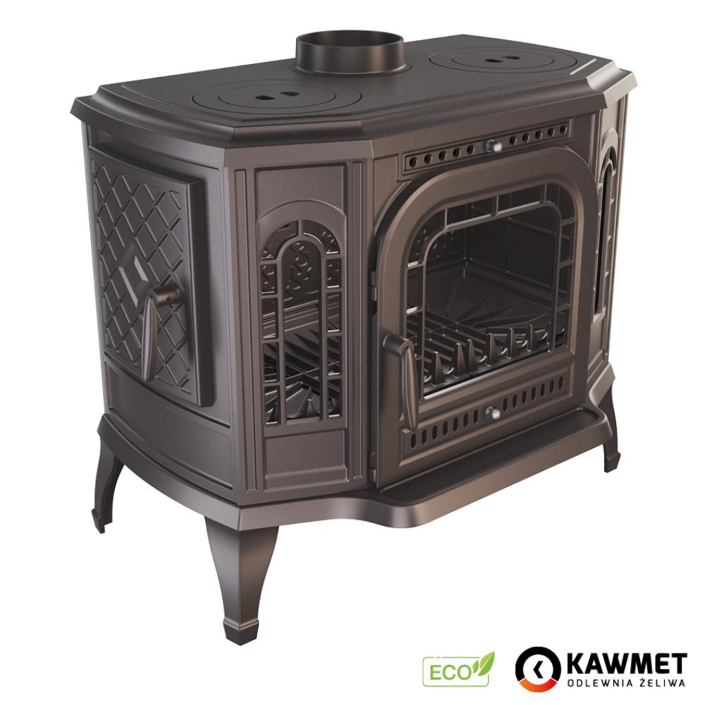 Чавунна камінна піч з варильною поверхнею KAWMET P7 (10.5 kW) CookTop LB ECO