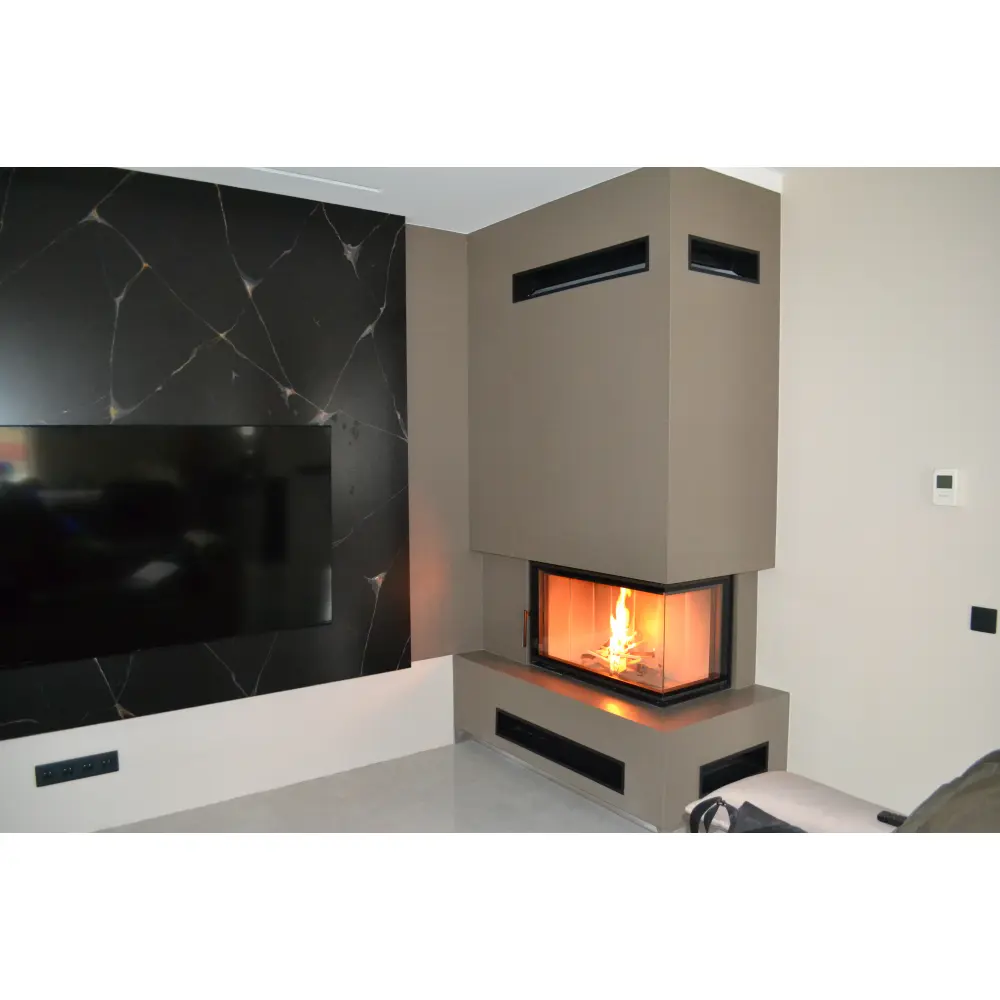 Камінна топка Romotop HEAT R 4g S 81.51.40.26 - кутова (темна камера)