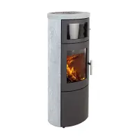 Дров'яна чавунна піч-камін HETA Scan-Line 820B Soapstone з духовкою