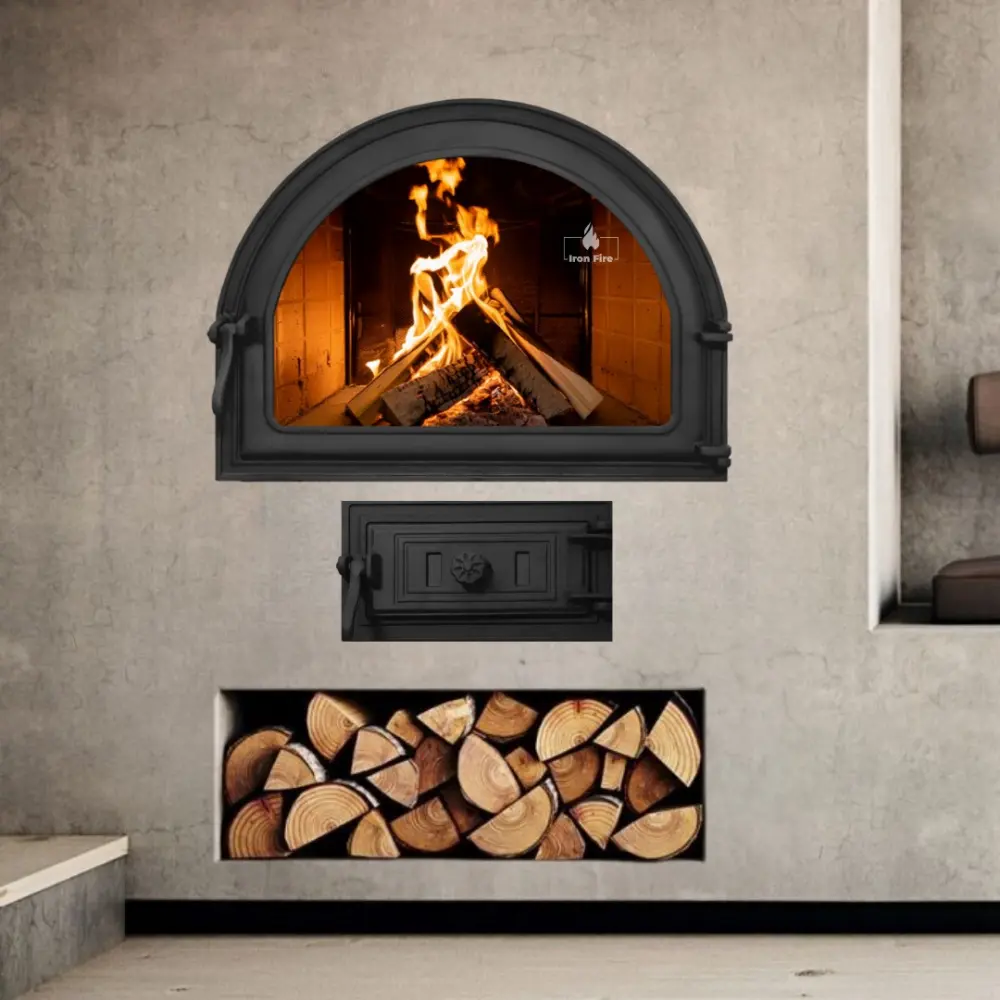 Дверца чугунная для камина Iron Fire Viola 585x440 мм