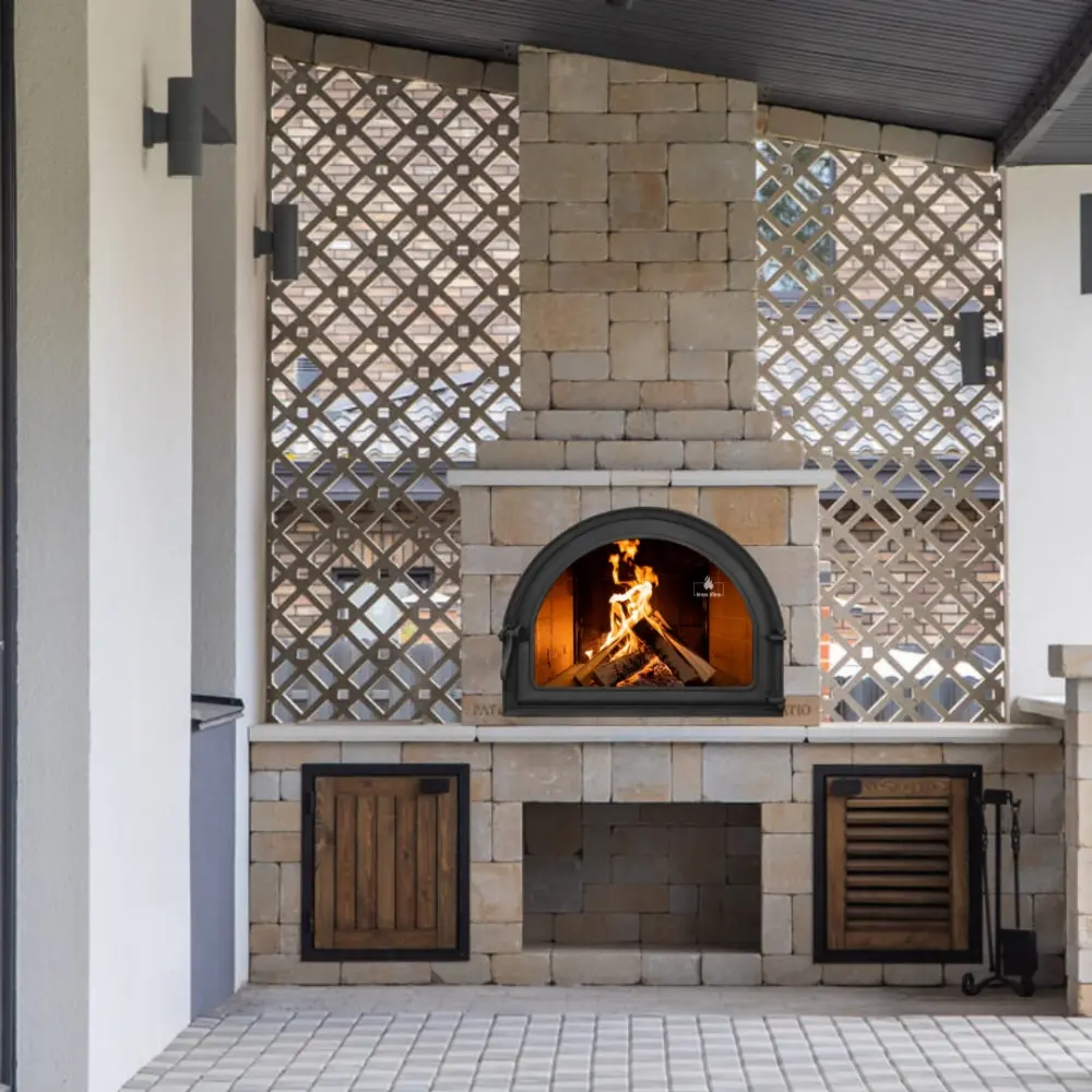 Дверца чугунная для камина Iron Fire Viola 585x440 мм