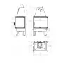 Камінна топка M-FIRE 60 (690/540) кутова права (14kW)