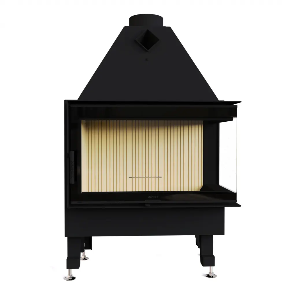 Каминная топка M-FIRE 80 (890/540) угловая правая (17kW)