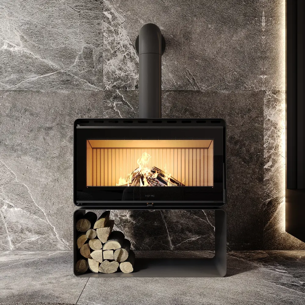 Печь стальная M-Fire Rodos firewood niche (15kW)