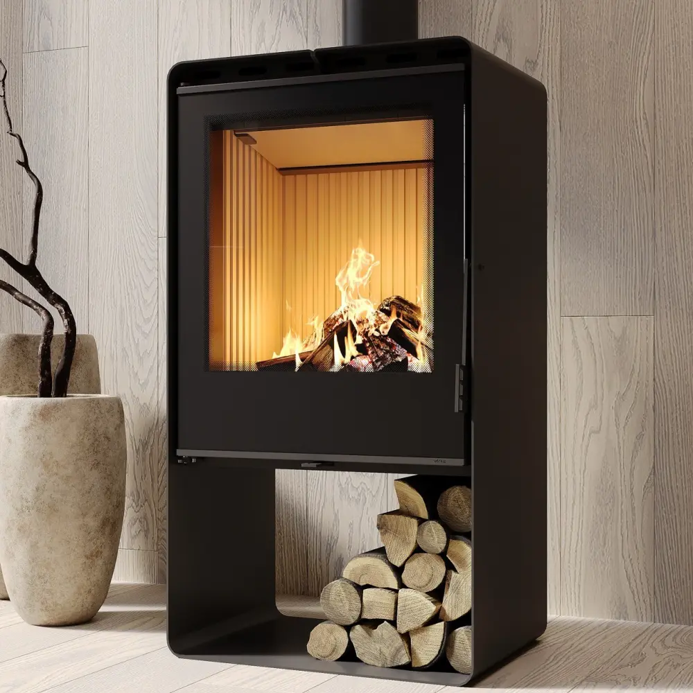 Печь стальная M-Fire Santorini firewood niche (12kW)