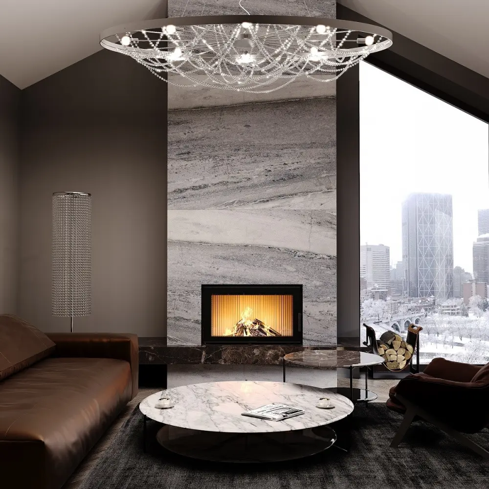 Каминная топка M-FIRE 90 прямая (19kW)