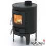 Чугунная печь-камин на дровах Monaco 7 кВт Ravan