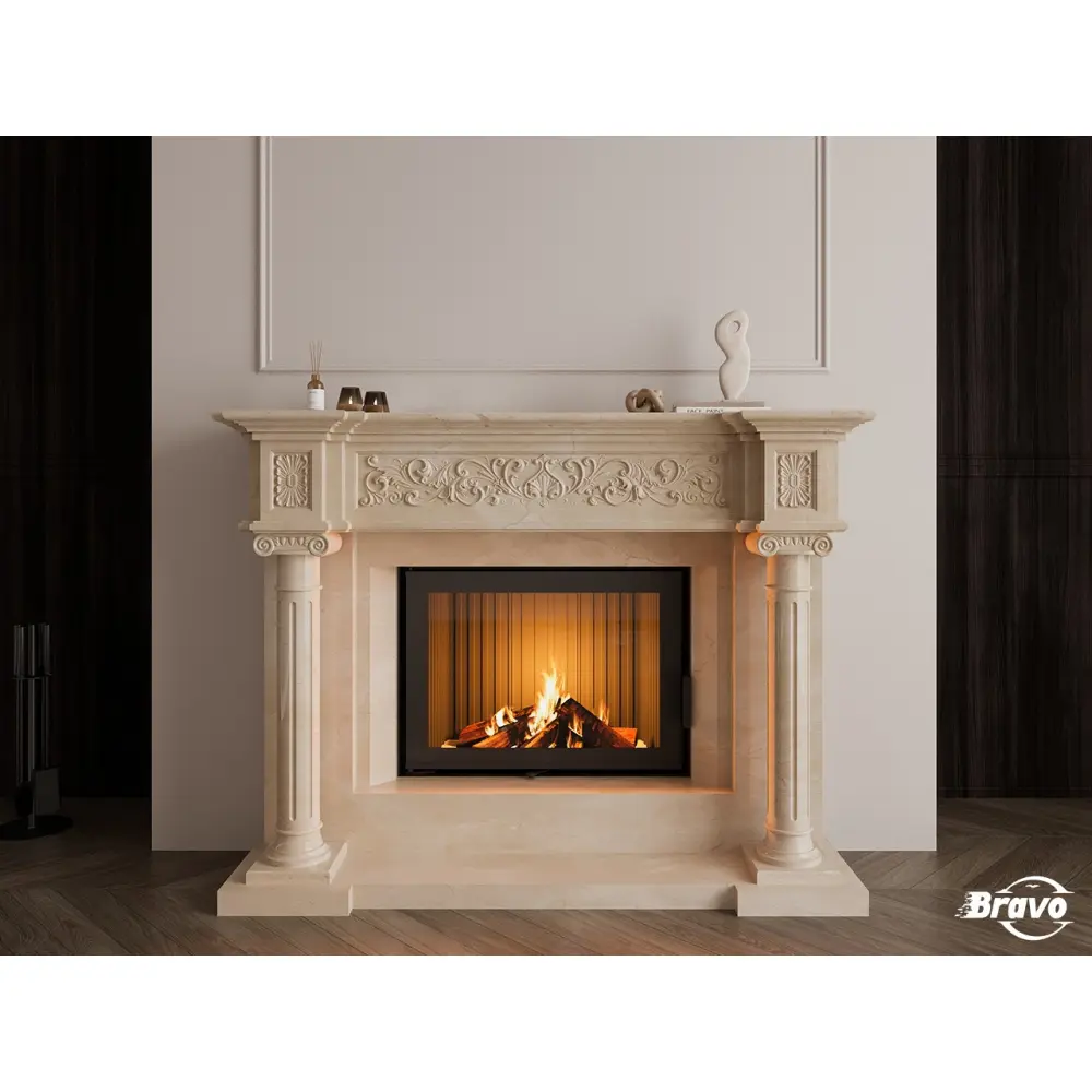 Портал для каміну з мармуру "КОНТИНЕНТАЛЬ"