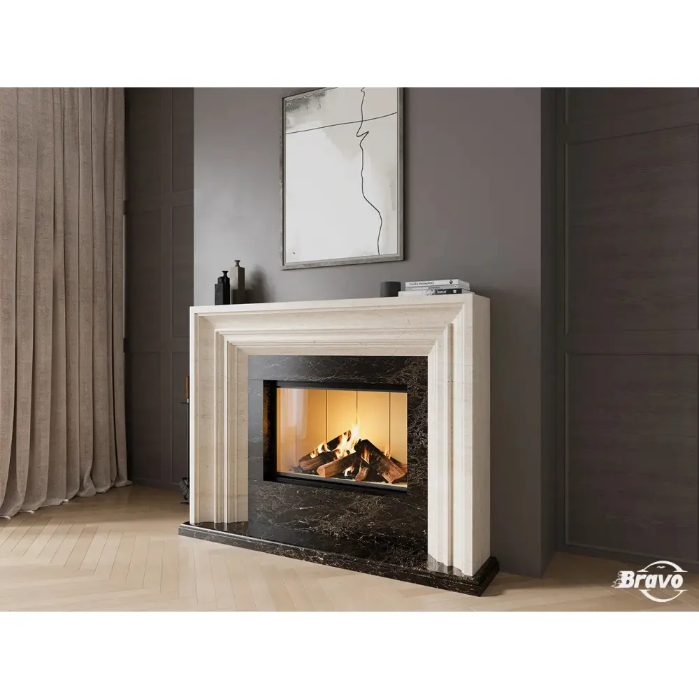 Каминный портал из мрамора "НИЦЦА"