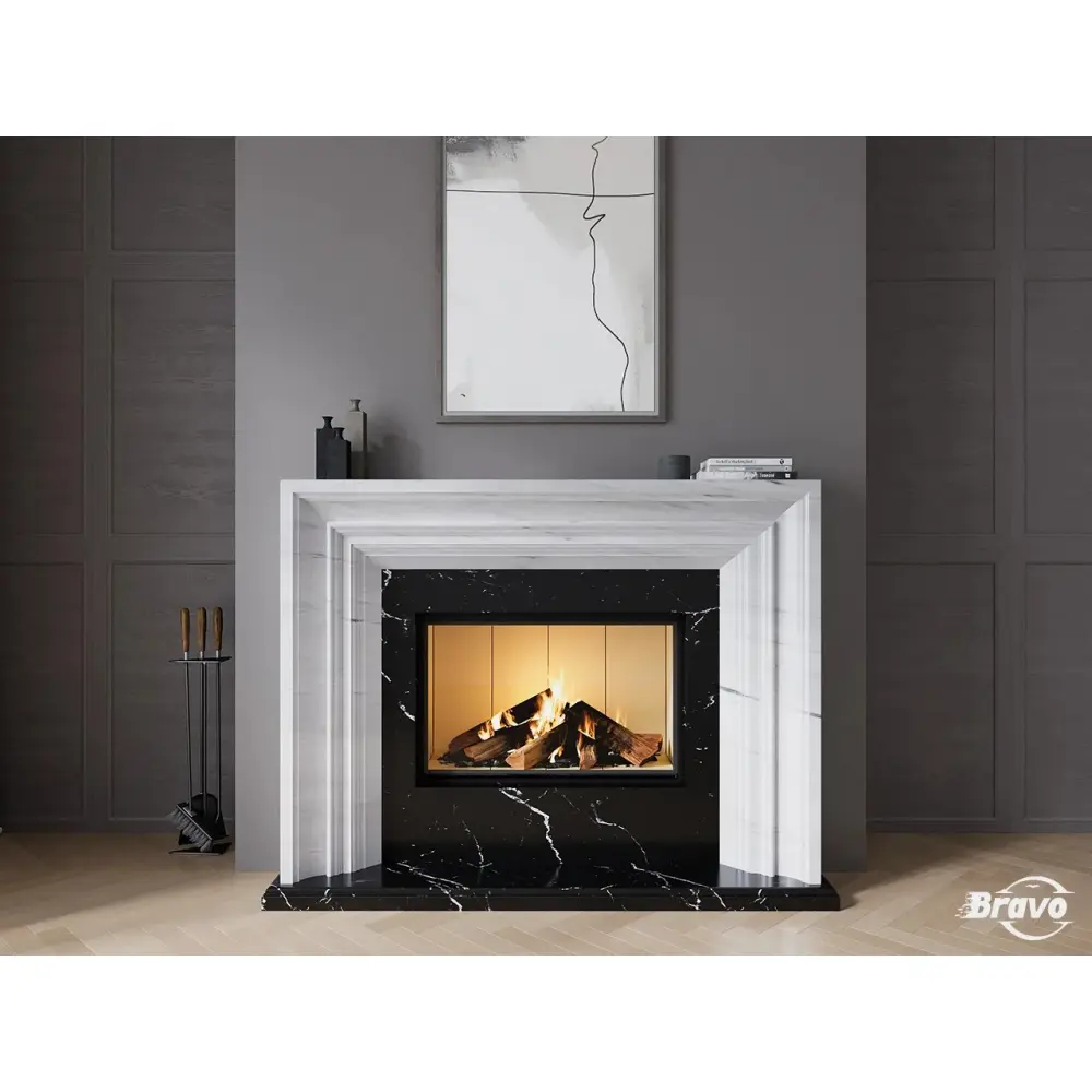 Каминный портал из мрамора "НИЦЦА"