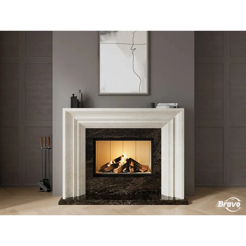 Каминный портал из мрамора "НИЦЦА"