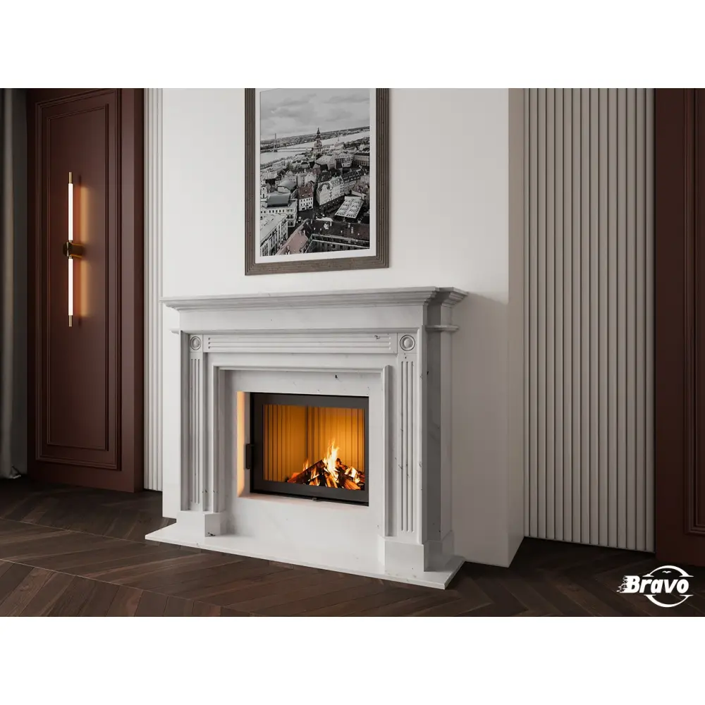 Портал для камина из мрамора "РИГА"