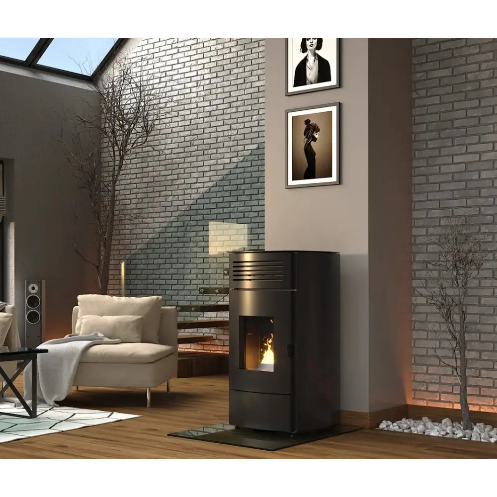 Пеллетная печь Defro Home Aquapell черная