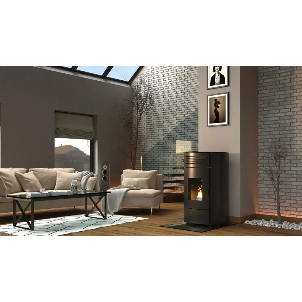 Пеллетная печь Defro Home Aquapell черная