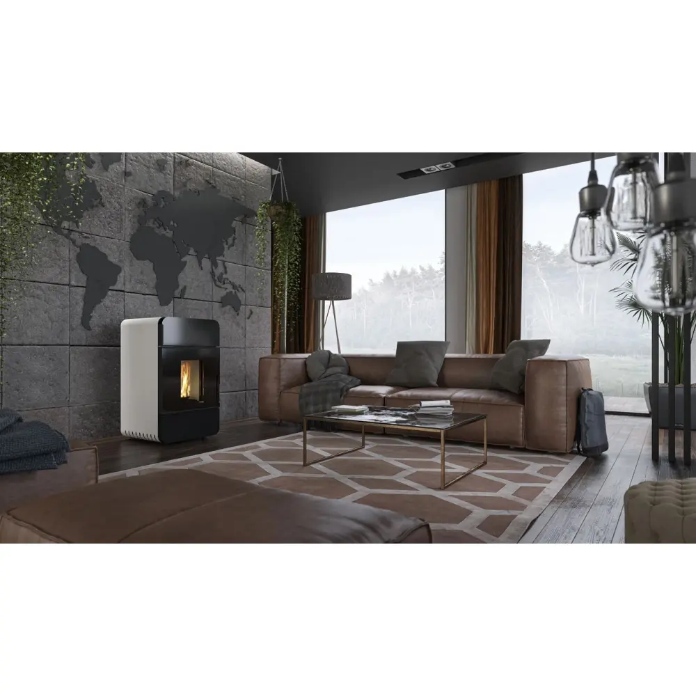 Пеллетная печь Defro Home Omnipell белая