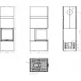 Каминная топка HITZE TRINITY TRI54X54X53.G TRI BOX
