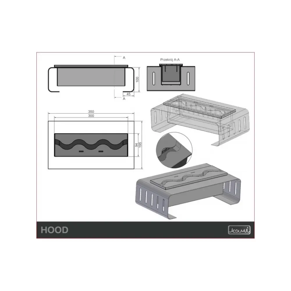 Біокамін KAMI HOOD 350