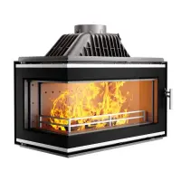 Камінна топка Kawmet W16 з лівим боковим склом (13.5 kW) ECO чавунна