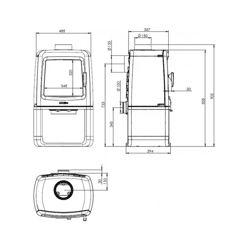 Чугунная печь Nordflam KIRUNA