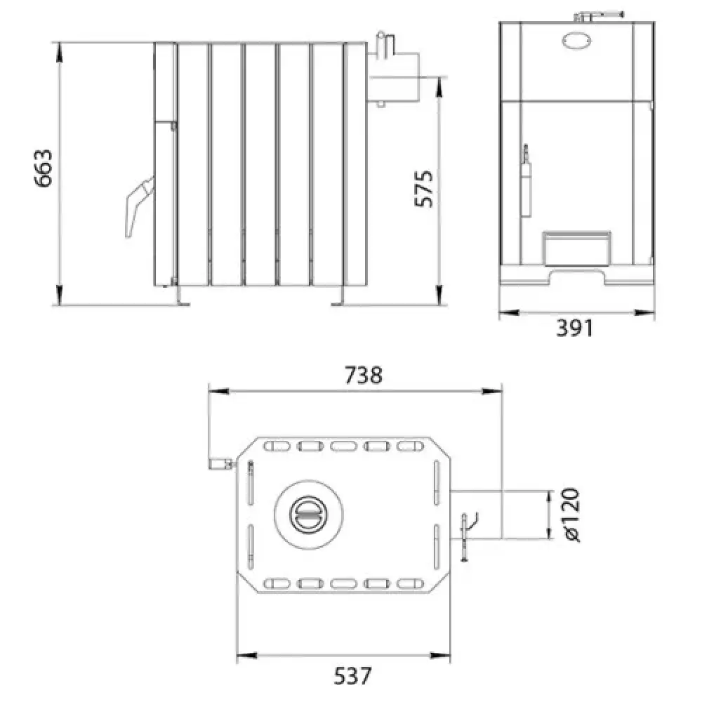 Опалювально-варочна піч Огнев, Новаслав