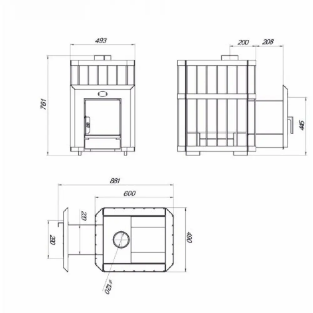 Піч-кам'янка ПРУТОК 26, Новаслав