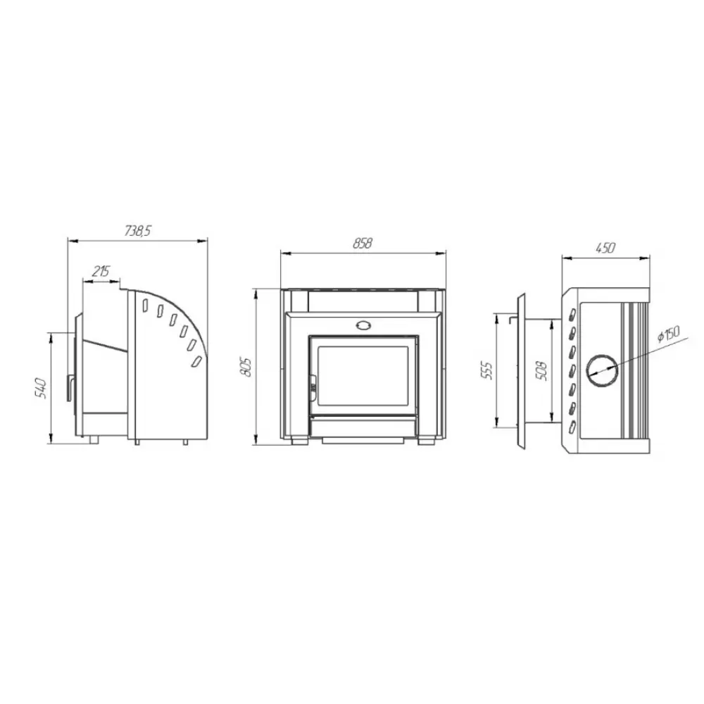 Печь-каменка КАСКАД 26, Новаслав