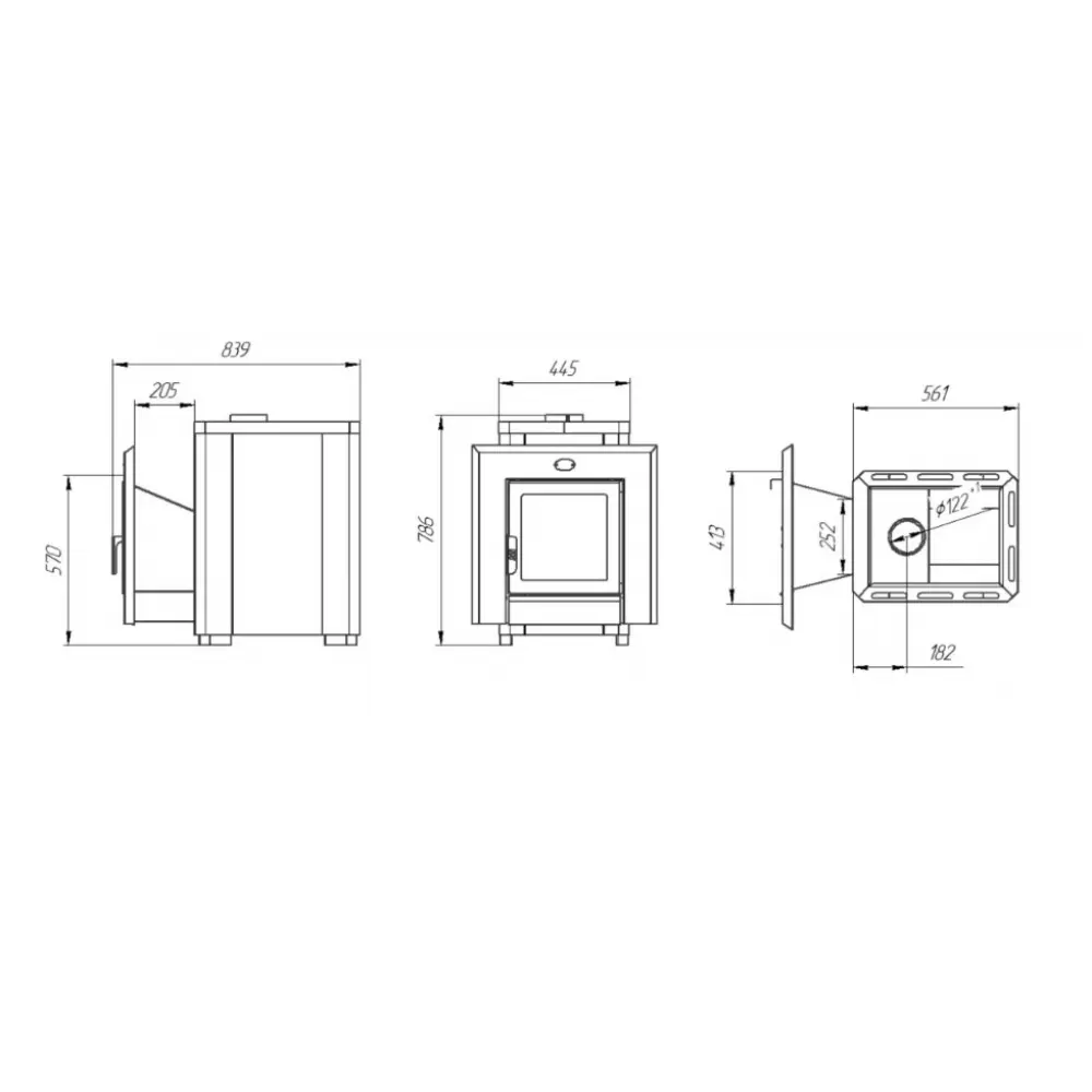 Піч-кам'янка ПАНОРАМА 26, Новаслав