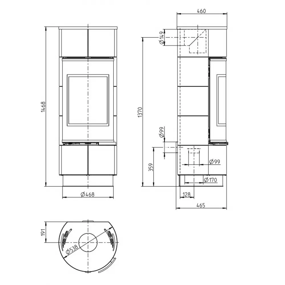 Отопительная печь Thorma ATIKA Standard serpentine