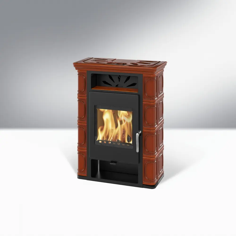 Опалювальна піч камін Thorma Borgholm TOP ceramik brown