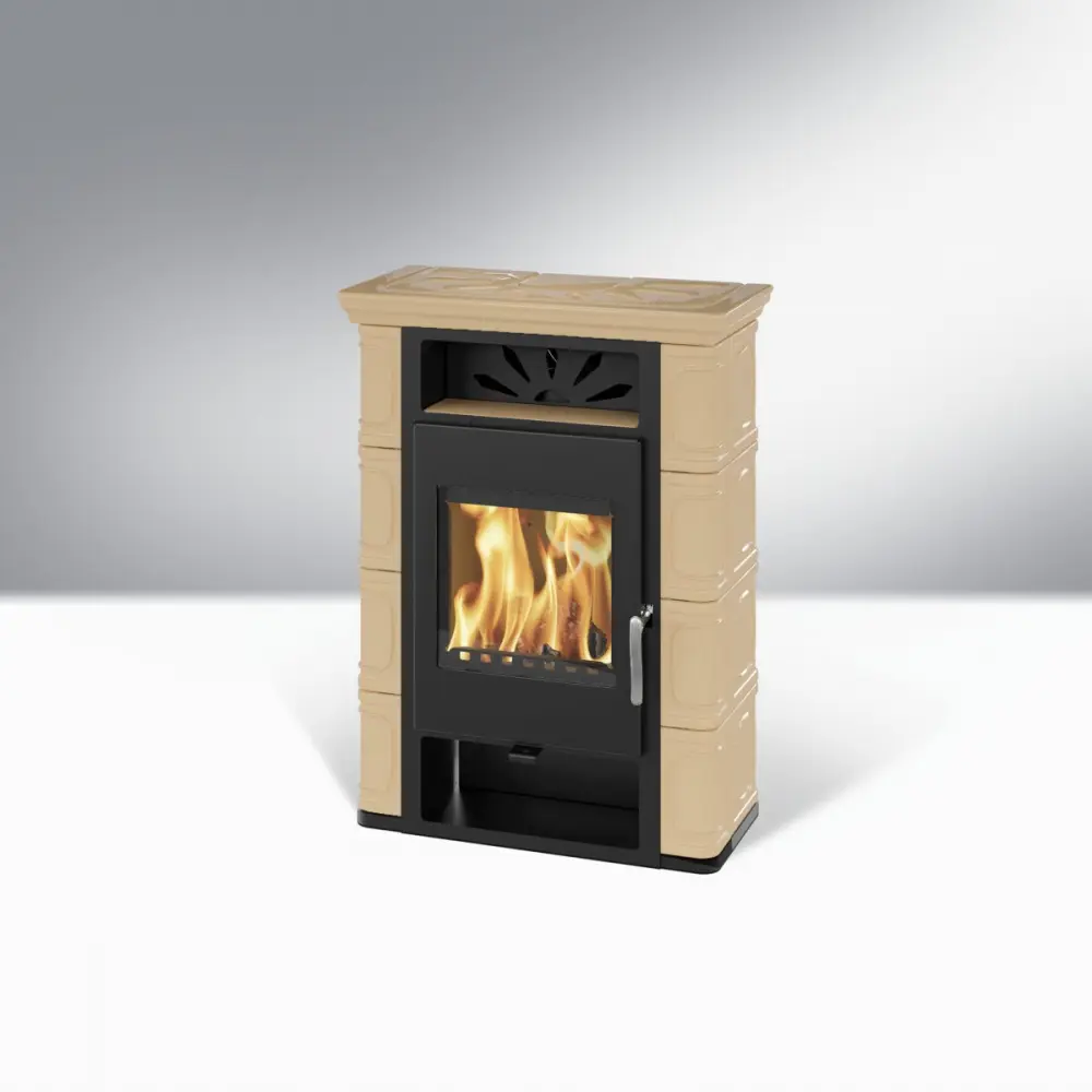 Опалювальна піч камін Thorma Borgholm TOP ceramik cappuccino