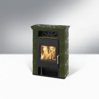 Опалювальна піч камін Thorma Borgholm TOP ceramik olivegreen