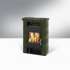 Опалювальна піч камін Thorma Borgholm TOP ceramik olivegreen
