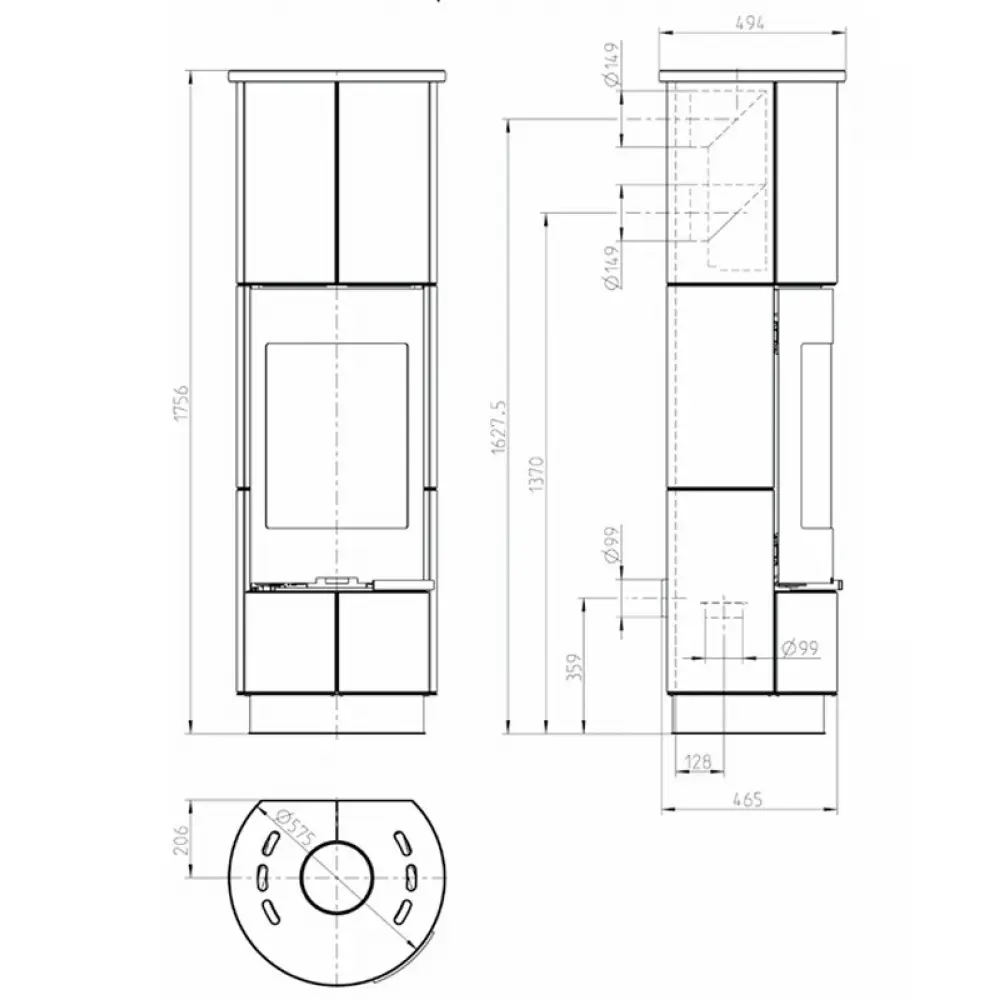 Опалювальна піч Thorma DELIA Extra serpentine