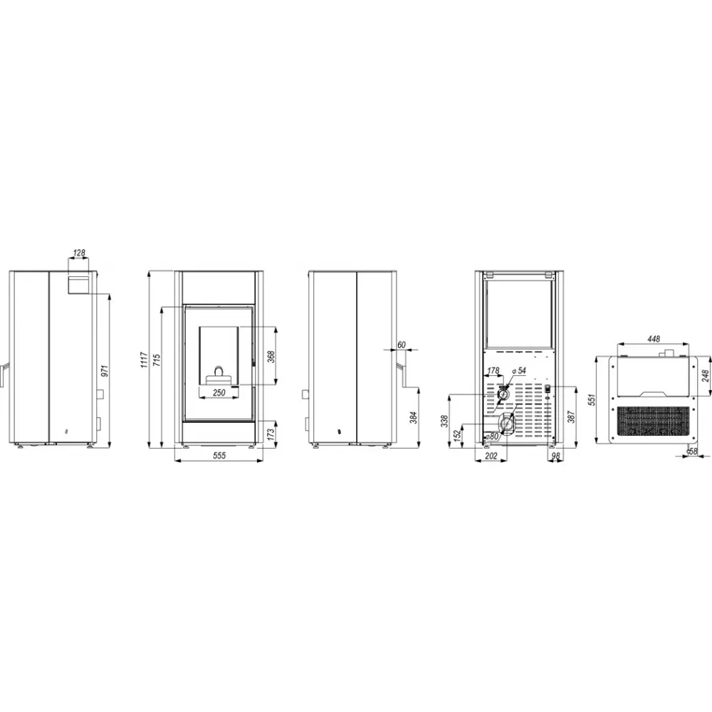 Пелетна піч Defro Home Mypell DGP червона