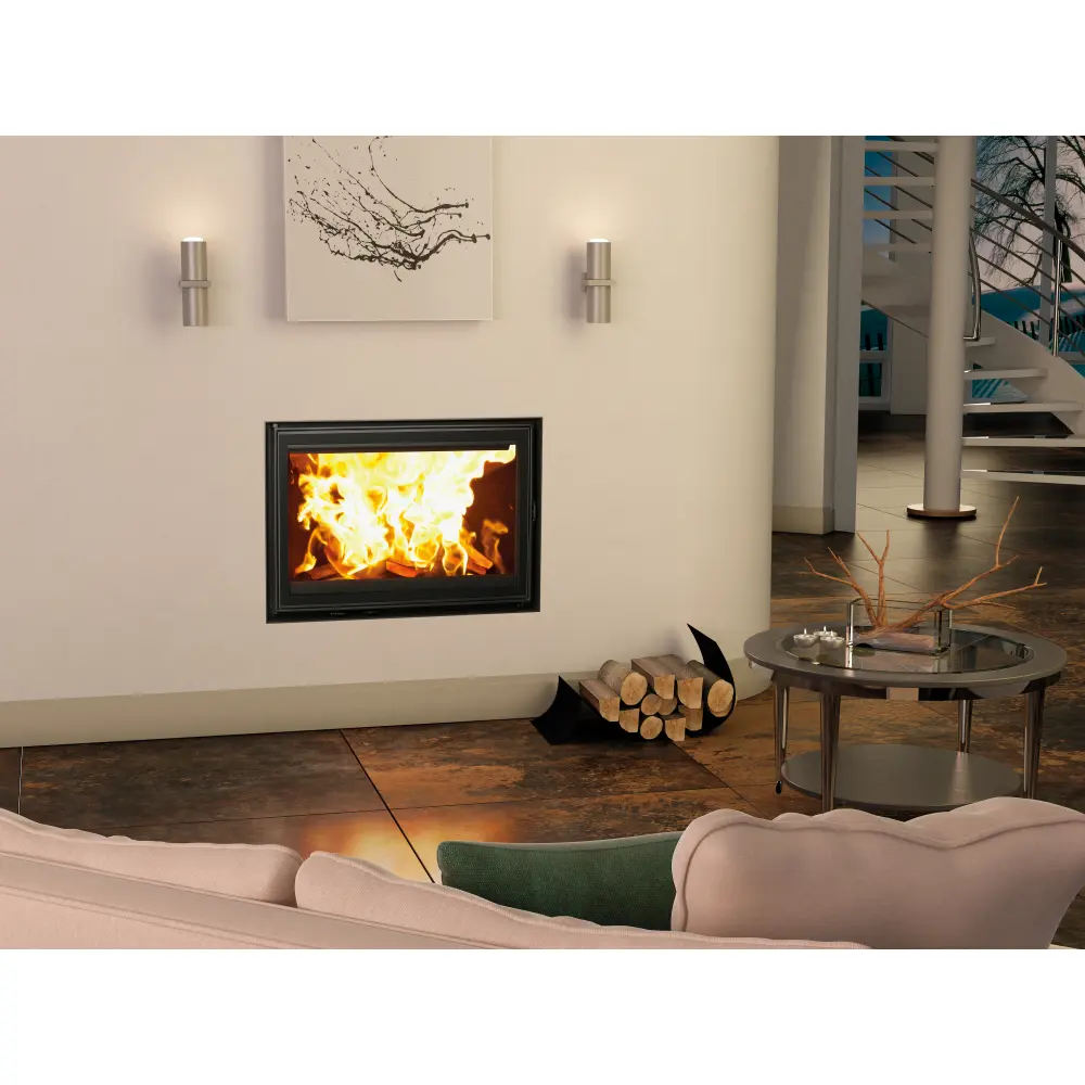 Каминная чугунная топка DOVRE 2180CBS/B современная модель