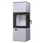 Стальная печь - камин BOKAR Forum (9,2 kW) White Ceramatex