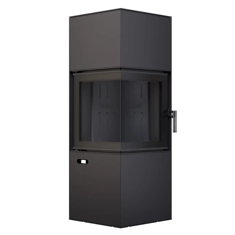 Сталева піч - камін BOKAR Forum (9,2 kW) Black ceramatex