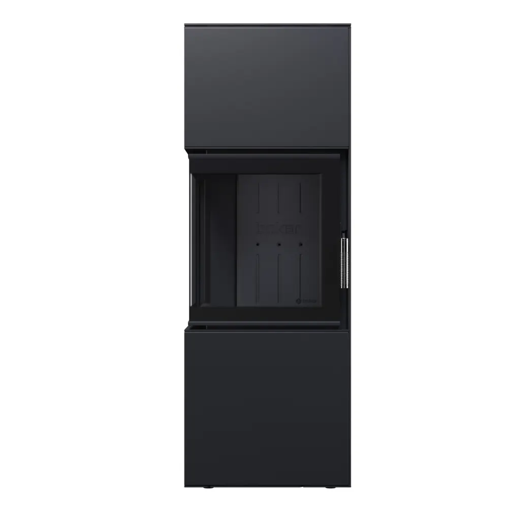 Сталева піч - камін BOKAR Forum (9,2 kW) Black ceramatex