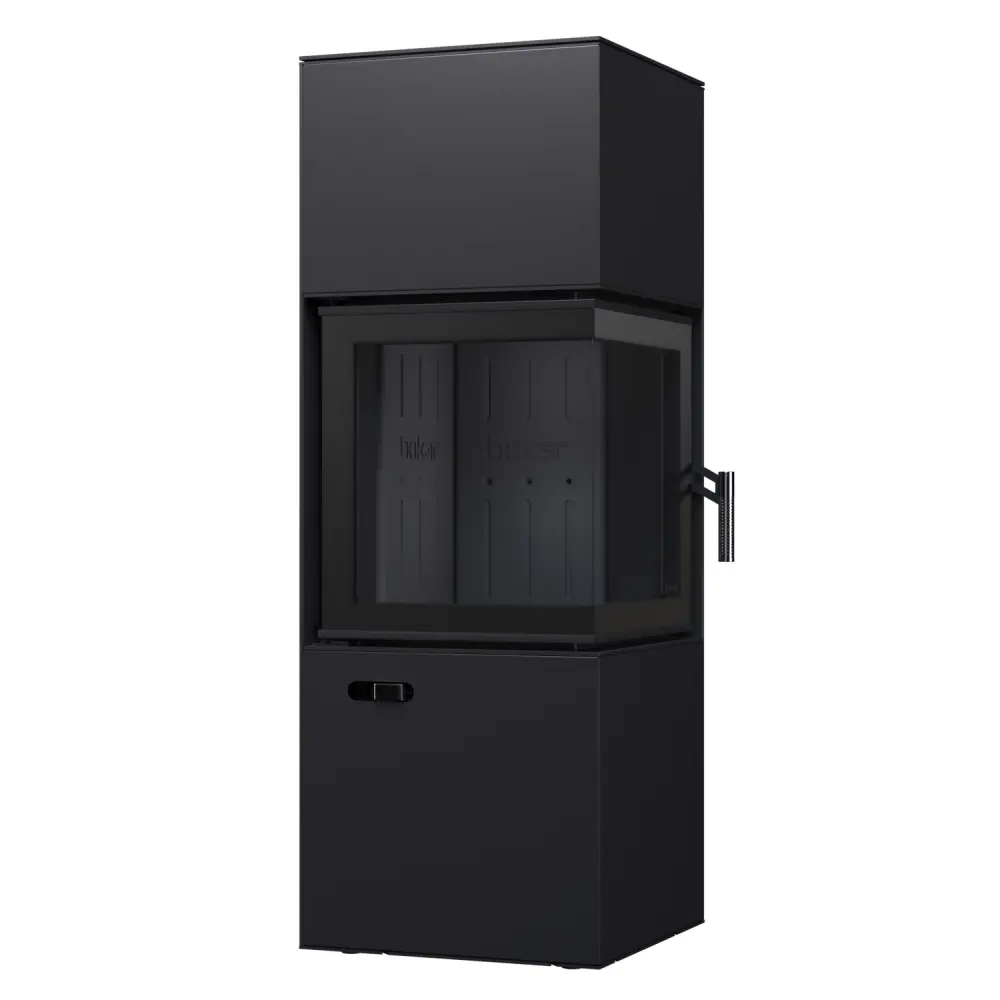 Сталева піч - камін BOKAR Forum (9,2 kW) Black ceramatex