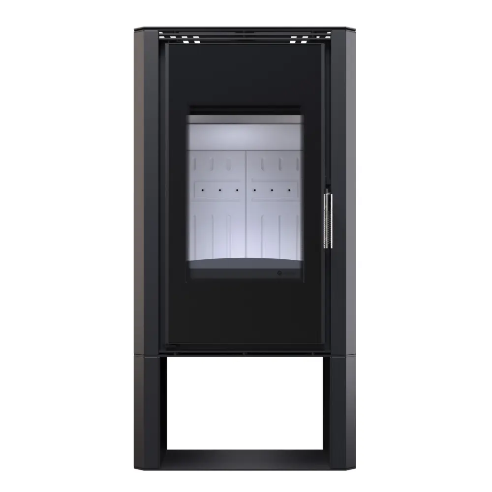 Стальная печь - камин BOKAR Aston WD 4380 ( 9,0 кв ) white ceramatex