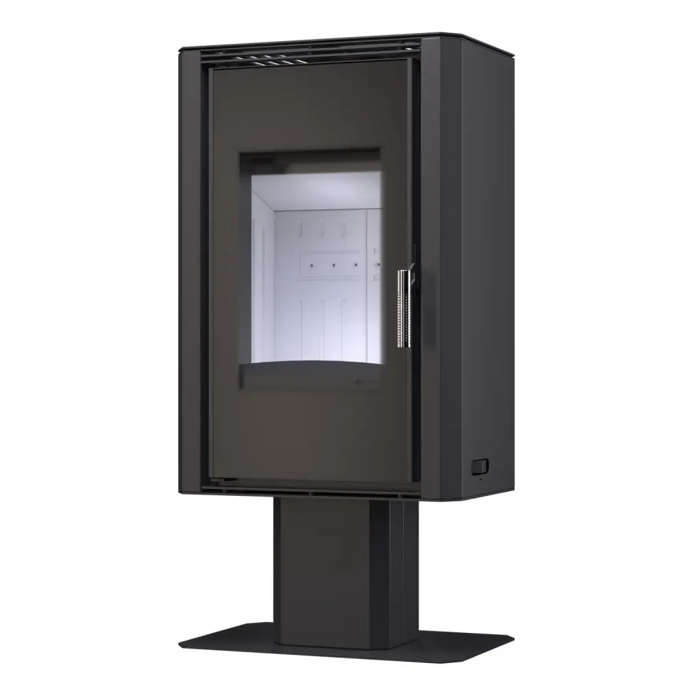 Стальная печь - камин BOKAR Aston FD 4380 ( 9,0 кв ) white ceramatex