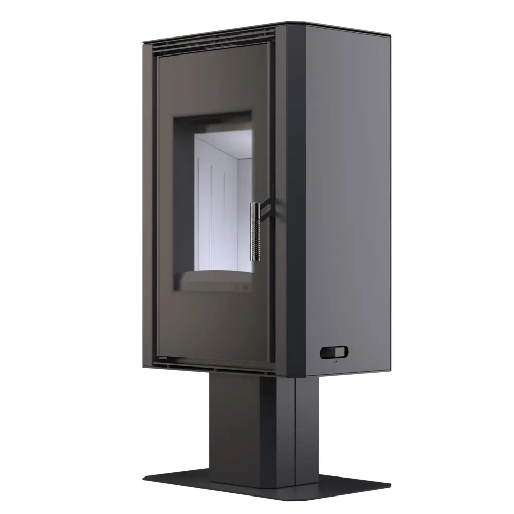 Стальная печь - камин BOKAR Aston FD 4380 ( 9,0 кв ) white ceramatex