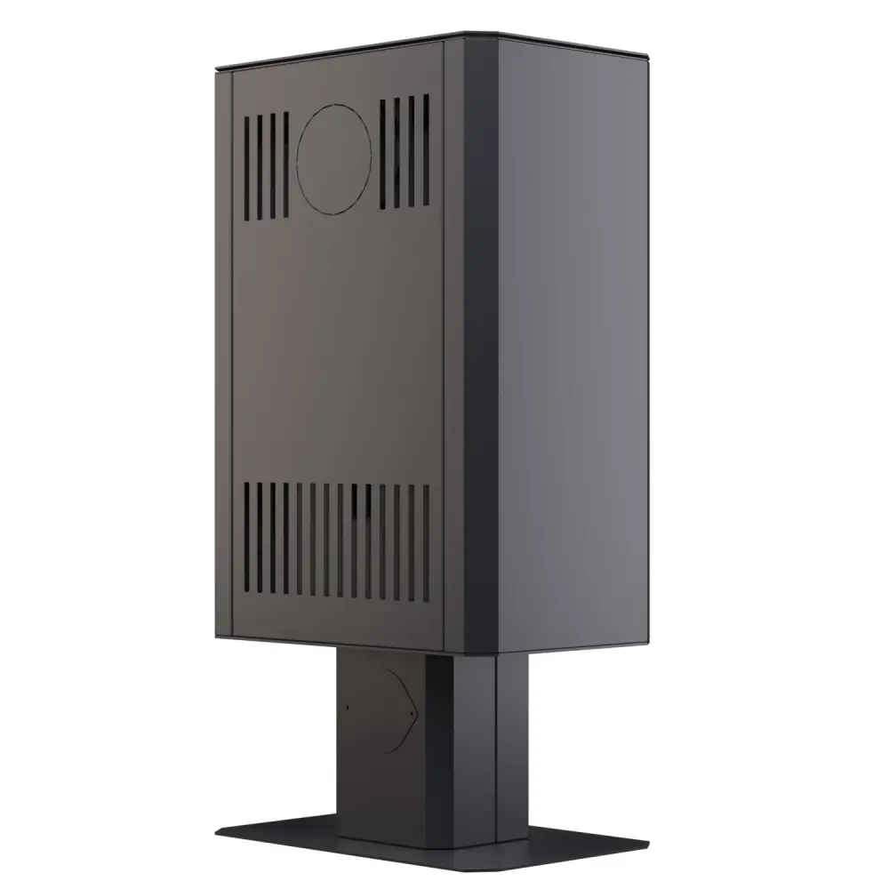 Стальная печь - камин BOKAR Aston FD 4380 ( 9,0 кв ) white ceramatex