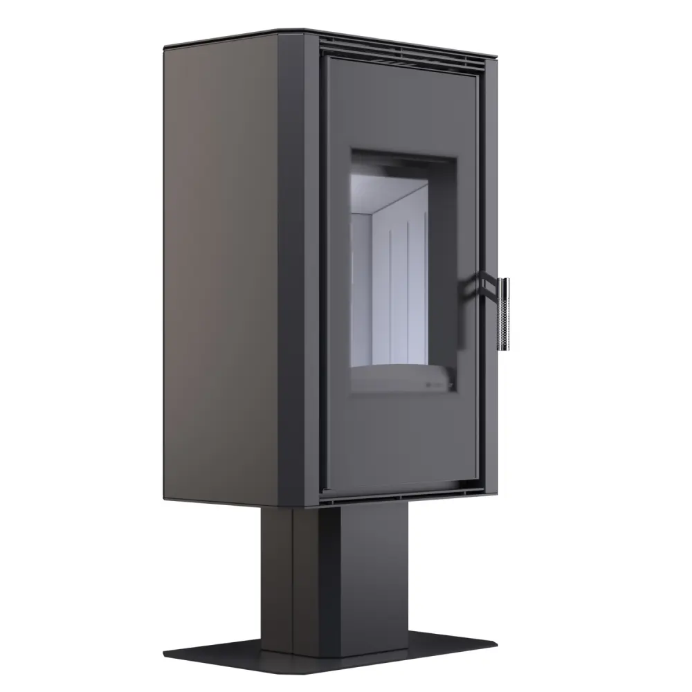 Стальная печь - камин BOKAR Aston FD 4380 ( 9,0 кв ) white ceramatex